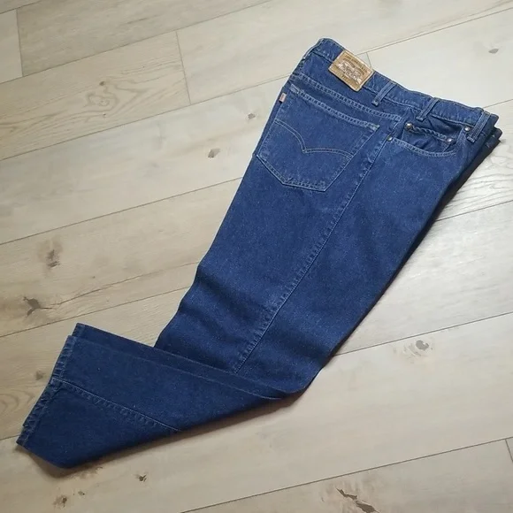 Mens Vintage LEVI'S 540 with leather patch 38/29 NWOT - Picture 1 of 7